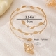 YLC-TZ-1965 White Diamond Set Line-Inlaid Flower Arm Ring And Ring Set For Women