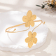YLC-BH-2002 Gold Arm Ring Fresh Floral Armband For Women's Daily Vacation Wear