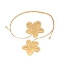 YLC-BH-2002 Gold Arm Ring Fresh Floral Armband For Women's Daily Vacation Wear