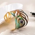 YLC-SL-2053 colorful bracelet Peacock Print Bracelet For Women - Creative Street Party Jewelry