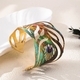 YLC-SL-2053 colorful bracelet Peacock Print Bracelet For Women - Creative Street Party Jewelry