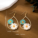 YLC-ES-2122 colorful earrings Enamel Daisy Earrings For Women Summer Beach Vacation Jewelry