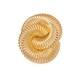 YLC-XZ-2521 Gold Brooch Geometric Coiled Spring Pattern Brooch For Women Party Street Wear
