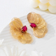 Elegant Inlaid Flower Stud Earrings For Women