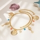 YLC-YL-2039 Gold Waist Chain Starfish Shell Conch Waist Chain For Women Beach Vacation
