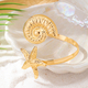 YLC-BH-2004 Gold Armband Creative Shell Starfish Armband For Women Summer Beach Wear
