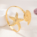 YLC-BH-2004 Gold Armband Creative Shell Starfish Armband For Women Summer Beach Wear