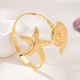 YLC-BH-2004 Gold Armband Creative Shell Starfish Armband For Women Summer Beach Wear