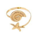 YLC-BH-2004 Gold Armband Creative Shell Starfish Armband For Women Summer Beach Wear