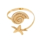 YLC-BH-2004 Gold Armband Creative Shell Starfish Armband For Women Summer Beach Wear
