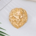 YLC-XZ-2523 Gold Brooch Personalized Lion Head Brooch Men's Party Chest Accessory
