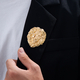 YLC-XZ-2523 Gold Brooch Personalized Lion Head Brooch Men's Party Chest Accessory