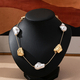 YLC-XL-2275 Gold Necklace Minimalist Irregular Faux Pearl Chain Necklace For Women