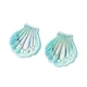 Shiny Shell Stud Earrings For Women Beach Vacation