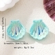 Shiny Shell Stud Earrings For Women Beach Vacation