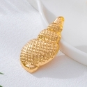 YLC-XZ-2583 Gold Brooch Creative Conch Brooch For Women Party Wear