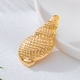YLC-XZ-2583 Gold Brooch Creative Conch Brooch For Women Party Wear