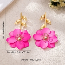 YLC-ES-2144 Rose Red Earrings