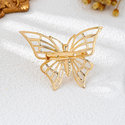 YLC-XZ-2486 Gold Brooch Minimalist Hollow Butterfly Brooch For Women