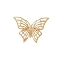 YLC-XZ-2486 Gold Brooch Minimalist Hollow Butterfly Brooch For Women