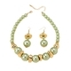 Baroque Style Faux Pearl Necklace And Earring Set