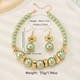 Baroque Style Faux Pearl Necklace And Earring Set