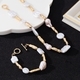 YLC-TZ-2672 Gold Set Irregular Pearl Beaded Necklace Bracelet Set For Women