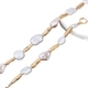 YLC-TZ-2672 Gold Set Irregular Pearl Beaded Necklace Bracelet Set For Women