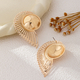 YLC-ES-1830 Gold Earrings Irregular Hollow Circular Spliced Stud Earrings For Women