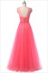 Bodenlanges Abendkleid aus Tüll mit angesetzten Ärmeln und perlenbesetztem Oberteil