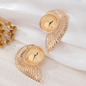 YLC-ES-1830 Gold Earrings Irregular Hollow Circular Spliced Stud Earrings For Women