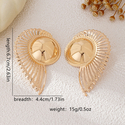 YLC-ES-1830 Gold Earrings Irregular Hollow Circular Spliced Stud Earrings For Women