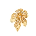 YLC-XZ-2228 Gold Brooch Retro Inlaid Flower Brooch Elegant Women's Party Accessory