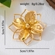 YLC-XZ-2310 Gold Brooch Retro Elegant Flower Brooch For Women