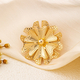 YLC-XZ-2226 Gold Brooch Irregular Multi-Petal Flower Brooch For Women