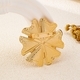 YLC-XZ-2226 Gold Brooch Irregular Multi-Petal Flower Brooch For Women