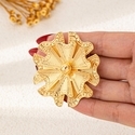 YLC-XZ-2226 Gold Brooch Irregular Multi-Petal Flower Brooch For Women