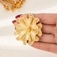 YLC-XZ-2226 Gold Brooch Irregular Multi-Petal Flower Brooch For Women