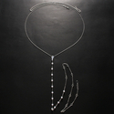 Elegant Pearl And Rhinestone Back Chain For Women