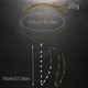 Elegant Pearl And Rhinestone Back Chain For Women