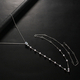 Elegant Pearl And Rhinestone Back Chain For Women