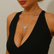 Rhinestone Chest Chain Minimalist Body Jewelry For Women