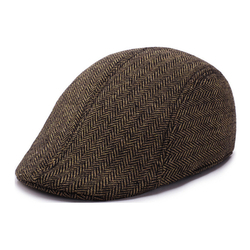1PCS Coffee Flat Cap (60Cm Head Circumference)