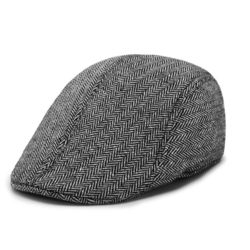 1PCS Grey Flat Cap (60Cm Head Circumference)