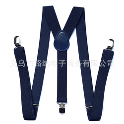 Men's Suspenders Navy Blue