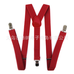 Men's Suspenders Red