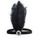 1920S Masquerade Feather Headband Gatsby Party Costume Accessory