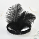 1920S Masquerade Feather Headband Gatsby Party Costume Accessory