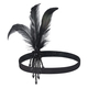 1920S Masquerade Feather Headband Gatsby Party Costume Accessory