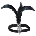 1920S Masquerade Feather Headband Gatsby Party Costume Accessory
